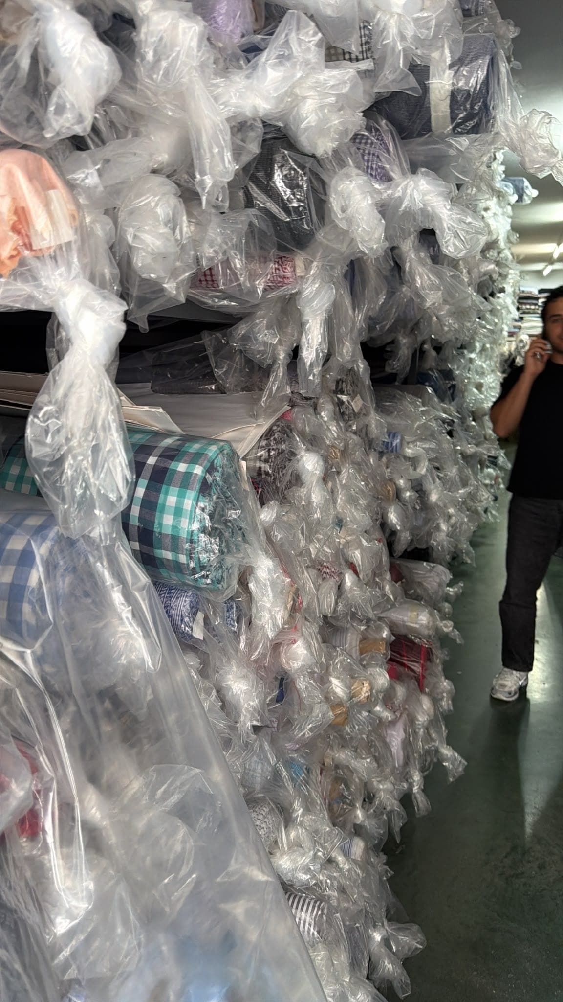 Warehouse fabric stock overview