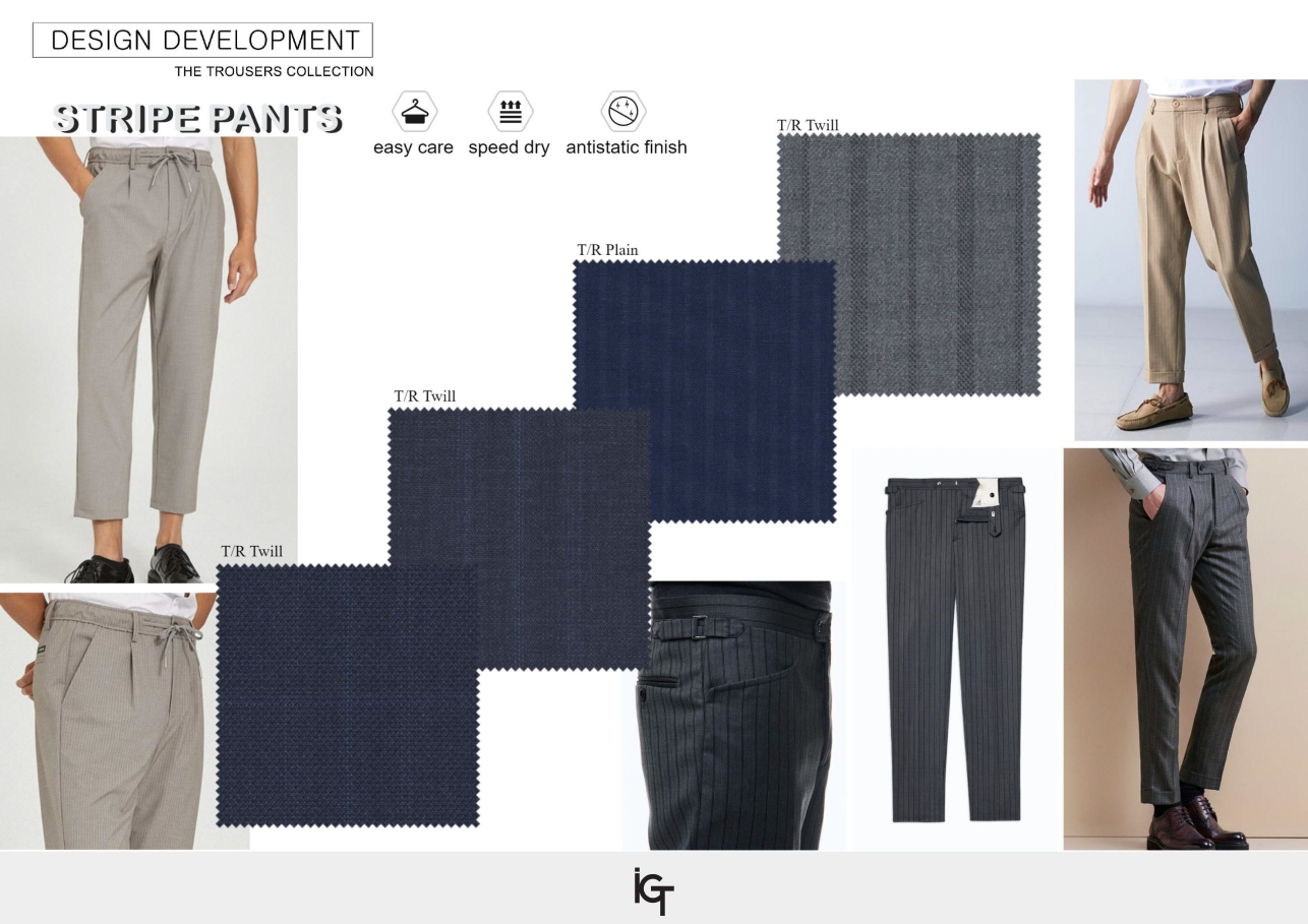 2025SS TR STRIPE PANTS