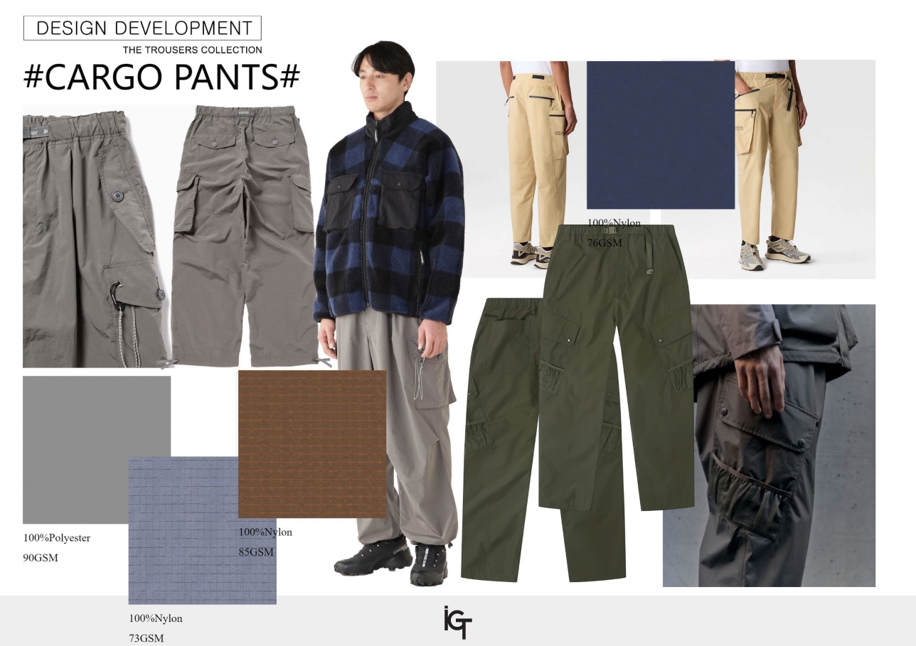 2025SS NYLON CARGO PANTS